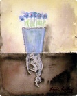 Blå blommor av Lizzie Lundberg