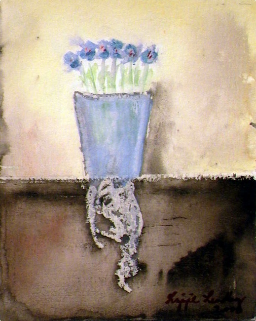 Blå blommor av Lizzie Lundberg